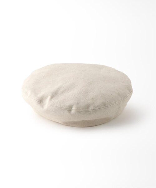 B.C STOCK（ベーセーストック）の「リネン混ベレー（帽子・ブラック/フリー/(001)/在庫なし）」の2枚目の写真