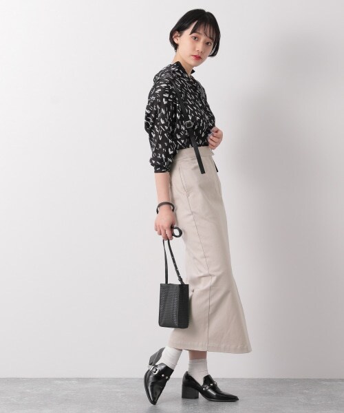 PAGEBOY（ページボーイ）の「サスツキマキシナロースカート（スカート・レディース・ブラック/グレージュ/カーキ・S/M）」の5枚目の写真