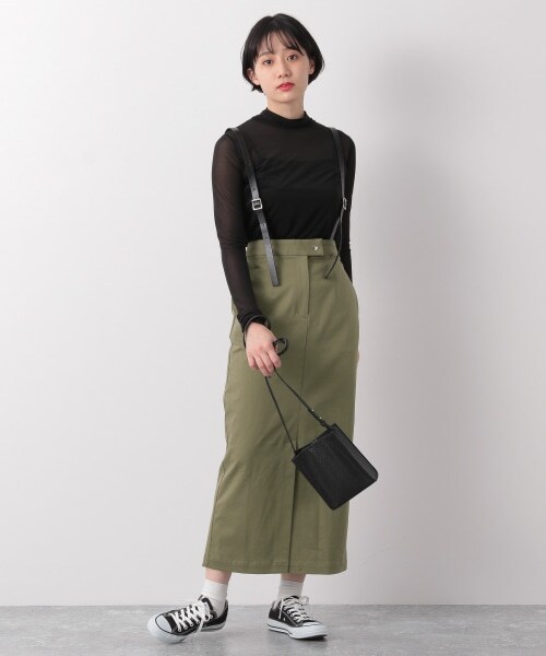 PAGEBOY（ページボーイ）の「サスツキマキシナロースカート（スカート・レディース・ブラック/グレージュ/カーキ・S/M）」の6枚目の写真