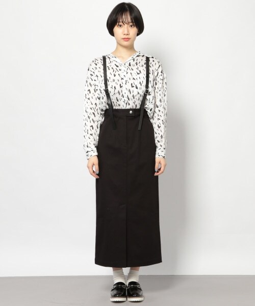 PAGEBOY（ページボーイ）の「サスツキマキシナロースカート（スカート・レディース・ブラック/グレージュ/カーキ・S/M）」の7枚目の写真