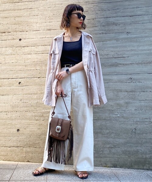 PAGEBOY（ページボーイ）の「フリンジショルダーバッグ（バッグ・レディース・ブラック/ダークブラウン・FREE）」の7枚目の写真