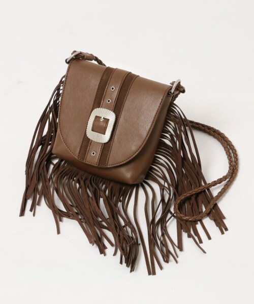 PAGEBOY（ページボーイ）の「フリンジショルダーバッグ（バッグ・レディース・ブラック/ダークブラウン・FREE）」の15枚目の写真