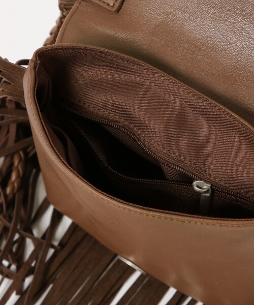 PAGEBOY（ページボーイ）の「フリンジショルダーバッグ（バッグ・レディース・ブラック/ダークブラウン・FREE）」の22枚目の写真