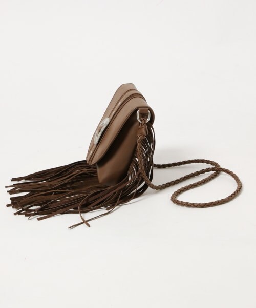 PAGEBOY（ページボーイ）の「フリンジショルダーバッグ（バッグ・レディース・ブラック/ダークブラウン・FREE）」の17枚目の写真