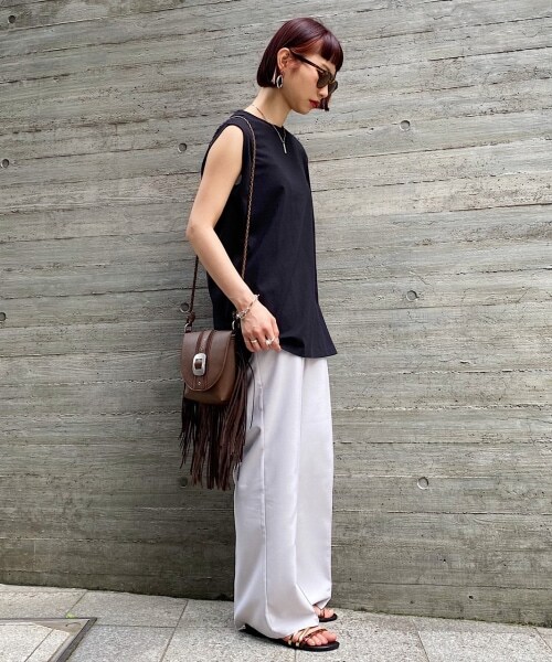 PAGEBOY（ページボーイ）の「フリンジショルダーバッグ（バッグ・レディース・ブラック/ダークブラウン・FREE）」の6枚目の写真