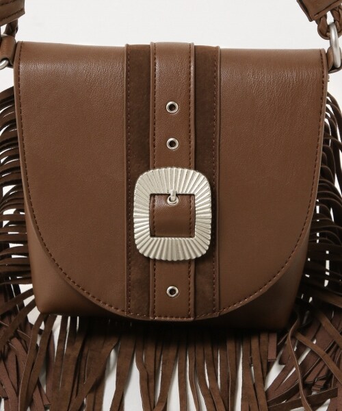 PAGEBOY（ページボーイ）の「フリンジショルダーバッグ（バッグ・レディース・ブラック/ダークブラウン・FREE）」の19枚目の写真