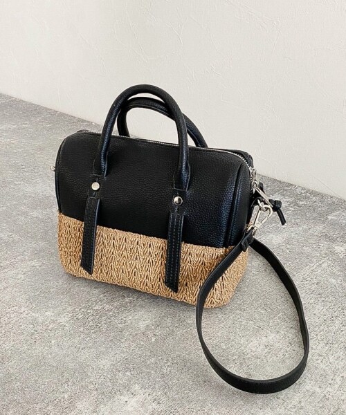 PAGEBOY（ページボーイ）の「ザツザイコンビボストン（バッグ・レディース・オフホワイト/ブラック・FREE）」の2枚目の写真