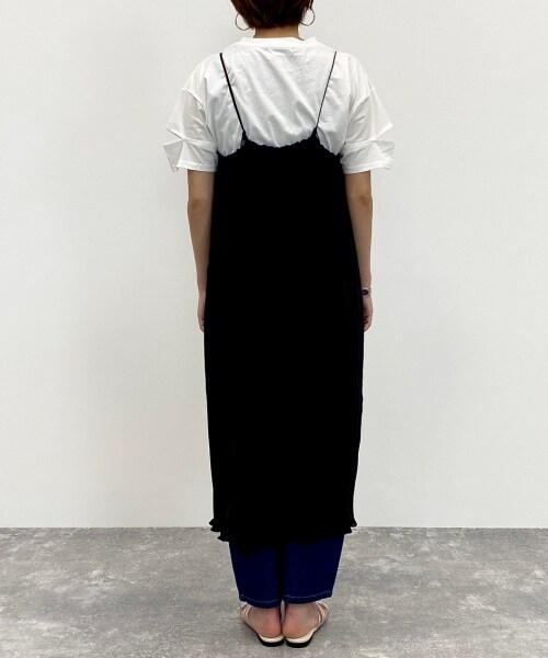 PAGEBOY（ページボーイ）の「プリーツキャミワンピース（ワンピース/ドレス・レディース・ブラック/グレージュ/コーヒー・F）」の12枚目の写真