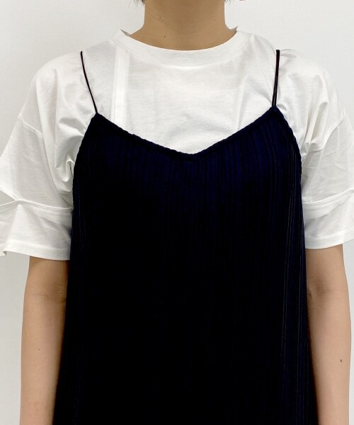 PAGEBOY（ページボーイ）の「プリーツキャミワンピース（ワンピース/ドレス・レディース・ブラック/グレージュ/コーヒー・F）」の13枚目の写真