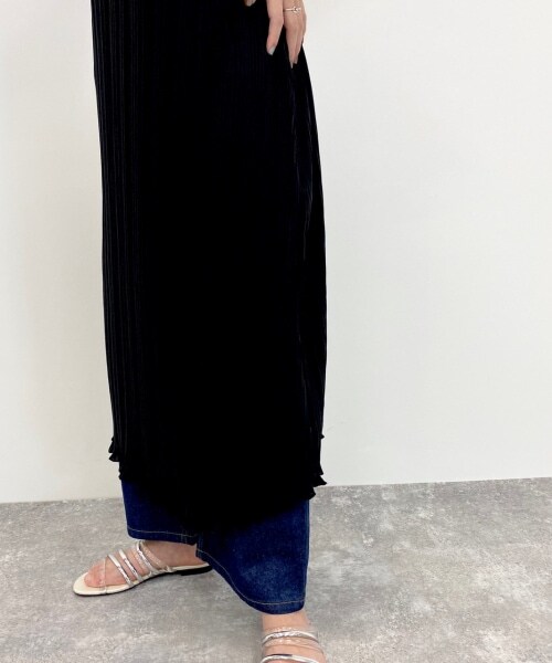 PAGEBOY（ページボーイ）の「プリーツキャミワンピース（ワンピース/ドレス・レディース・ブラック/グレージュ/コーヒー・F）」の15枚目の写真