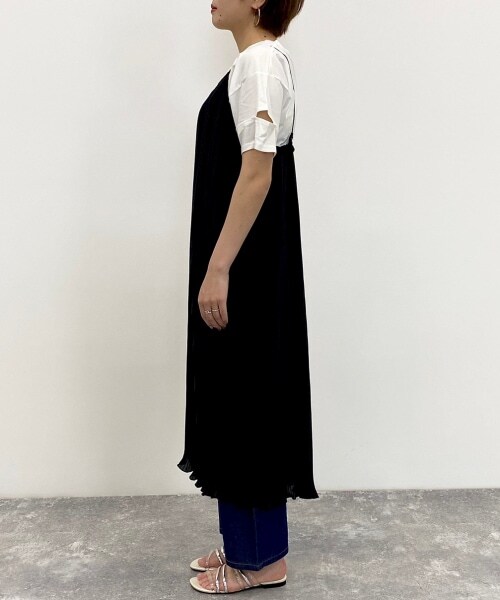 PAGEBOY（ページボーイ）の「プリーツキャミワンピース（ワンピース/ドレス・レディース・ブラック/グレージュ/コーヒー・F）」の11枚目の写真