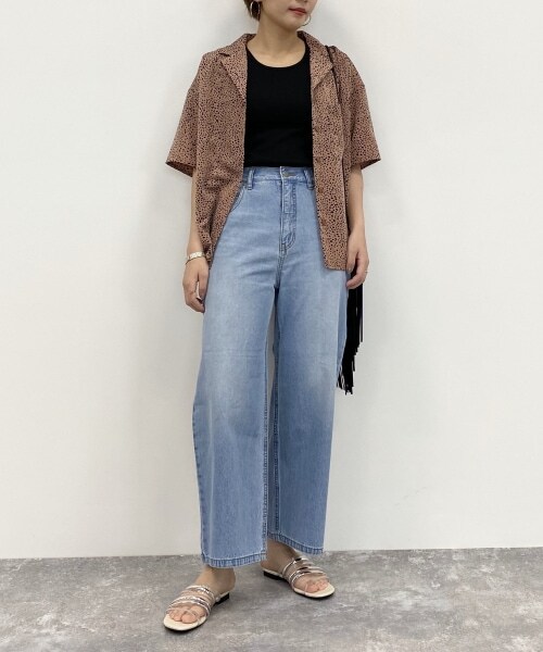 PAGEBOY（ページボーイ）の「【期間限定プライス】ライトオンスコクーンデニムパンツ（パンツ・レディース・ブラック/ブルー/インディゴ/カスノコシ・25(Sサイズ)/26(Mサイズ)）」の9枚目の写真