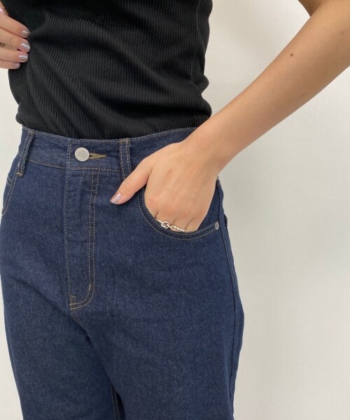 PAGEBOY（ページボーイ）の「【期間限定プライス】ライトオンスコクーンデニムパンツ（パンツ・レディース・ブラック/ブルー/インディゴ/カスノコシ・25(Sサイズ)/26(Mサイズ)）」の17枚目の写真