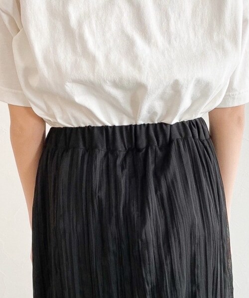 PAGEBOY（ページボーイ）の「シアークリンクルプリーツスカート【新色追加】（スカート・レディース・ブラック/グレージュ/グリーン/ダークブラウン・F）」の16枚目の写真