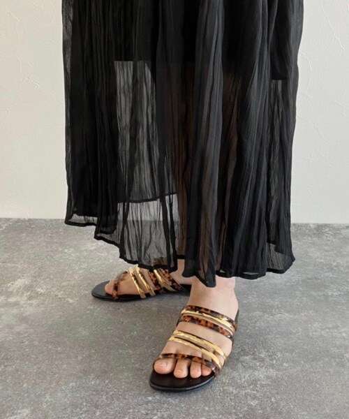 PAGEBOY（ページボーイ）の「シアークリンクルプリーツスカート【新色追加】（スカート・レディース・ブラック/グレージュ/グリーン/ダークブラウン・F）」の17枚目の写真