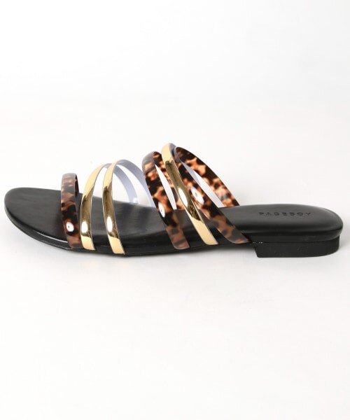 PAGEBOY（ページボーイ）の「クリアフラットサンダル【追加予約】（シューズ・レディース・クリア×シルバー/ベッコウ×ゴールド・M(23.5cm)/L(24.5cm)）」の12枚目の写真