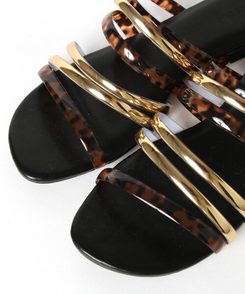 PAGEBOY（ページボーイ）の「クリアフラットサンダル【追加予約】（シューズ・レディース・クリア×シルバー/ベッコウ×ゴールド・M(23.5cm)/L(24.5cm)）」の8枚目の写真