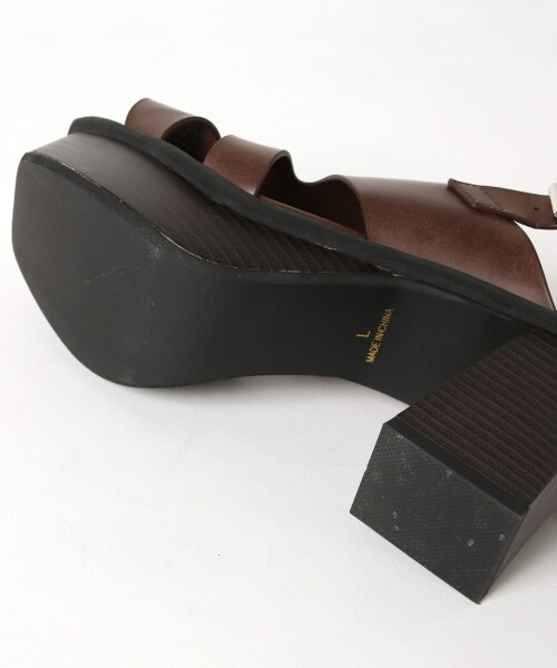 PAGEBOY(ページボーイ)の「ヘビーソールサンダル(シューズ・レディース・ブラック/ダークブラウン・M(23.5cm)/L(24.5cm))」の17枚目の写真