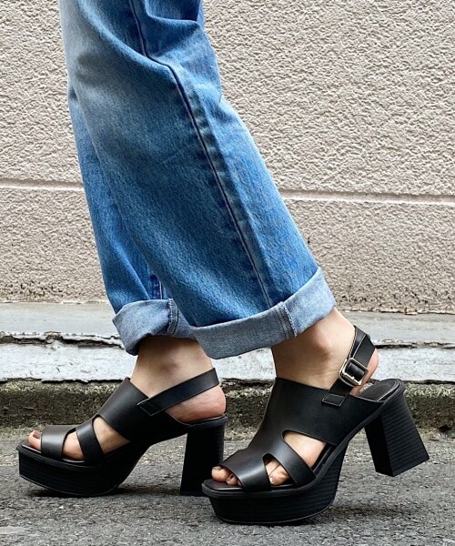 PAGEBOY(ページボーイ)の「ヘビーソールサンダル(シューズ・レディース・ブラック/ダークブラウン・M(23.5cm)/L(24.5cm))」の4枚目の写真