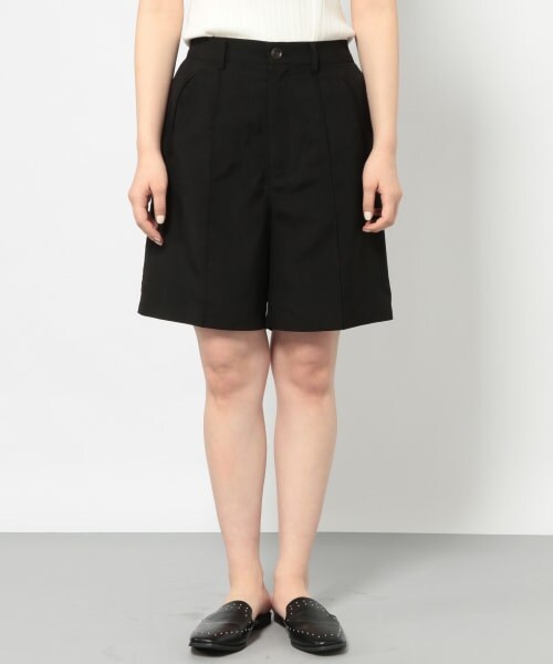 PAGEBOY（ページボーイ）の「【期間限定プライス】SETUPショートトラウザー（パンツ・レディース・ブラック/ベージュ/グリーン・F）」の9枚目の写真