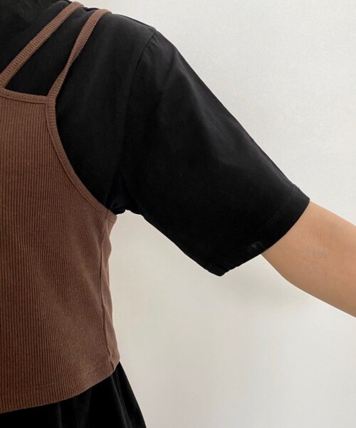 PAGEBOY（ページボーイ）の「ワンショルレイヤードカットソー（トップス・レディース・オフホワイト/ブラック/グレージュ・F）」の13枚目の写真