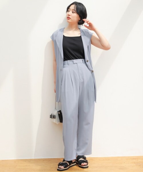 PAGEBOY（ページボーイ）の「セットアップモードジレ（トップス・レディース・ブラック/ライトブルー・F）」の10枚目の写真