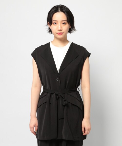 PAGEBOY（ページボーイ）の「セットアップモードジレ（トップス・レディース・ブラック/ライトブルー・F）」の11枚目の写真