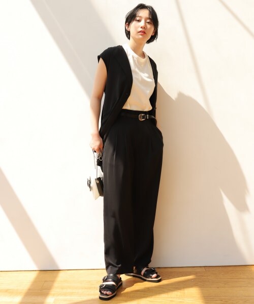 PAGEBOY（ページボーイ）の「セットアップモードジレ（トップス・レディース・ブラック/ライトブルー・F）」の8枚目の写真