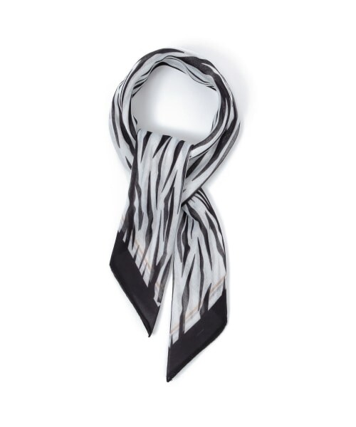 PAGEBOY（ページボーイ）の「シアーゼブラスカーフ（ファッション雑貨・レディース・オフホワイト/ベージュ・FREE）」の7枚目の写真