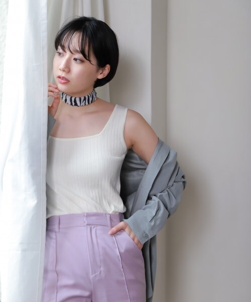 PAGEBOY（ページボーイ）の「シアーゼブラスカーフ（ファッション雑貨・レディース・オフホワイト/ベージュ・FREE）」の4枚目の写真