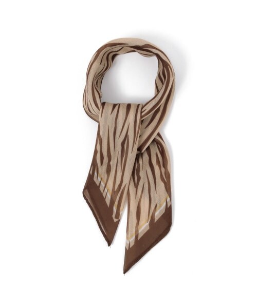 PAGEBOY（ページボーイ）の「シアーゼブラスカーフ（ファッション雑貨・レディース・オフホワイト/ベージュ・FREE）」の8枚目の写真