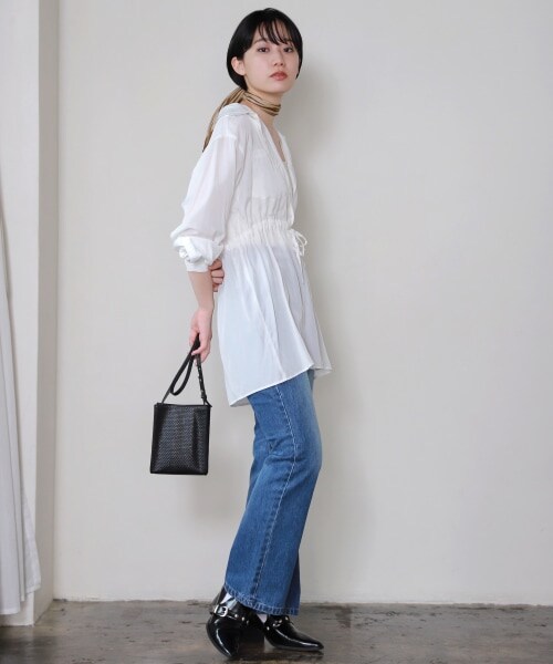 PAGEBOY（ページボーイ）の「シアーゼブラスカーフ（ファッション雑貨・レディース・オフホワイト/ベージュ・FREE）」の5枚目の写真