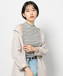 PAGEBOY | ハイネックリブノースリ(トップス)