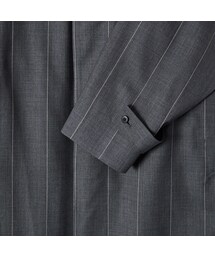 Graphpaper（グラフペーパー）の「WIDE STRIPE WOOL OVERSIZED COAT