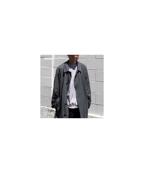 グラフペーパー Stripe Wool Oversized Coat Graphpaper（グラフペーパー）の「WIDE STRIPE WOOL OVERSIZED