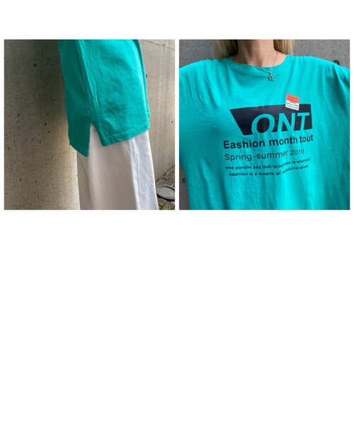 no brand(ノーブランド)の「カサカサT「ONT」#T655(Tシャツ/カットソー・レディース・その他)」の8枚目の写真