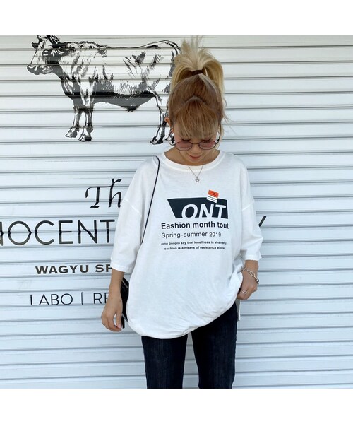 no brand(ノーブランド)の「カサカサT「ONT」#T655(Tシャツ/カットソー・レディース・その他)」の9枚目の写真