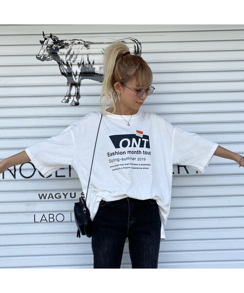 no brand(ノーブランド)の「カサカサT「ONT」#T655(Tシャツ/カットソー・レディース・その他)」の12枚目の写真