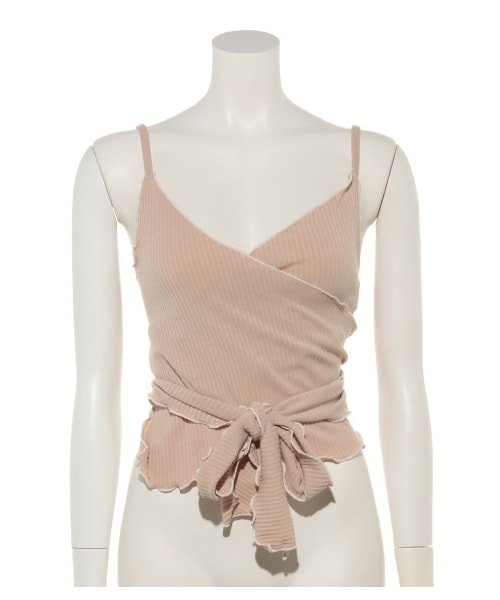 lilLilly（リルリリー）の「リブマルチトップス（トップス・レディース・PINK/BLUE/PURPLE/BLACK/BEIGE・FREE）」の2枚目の写真