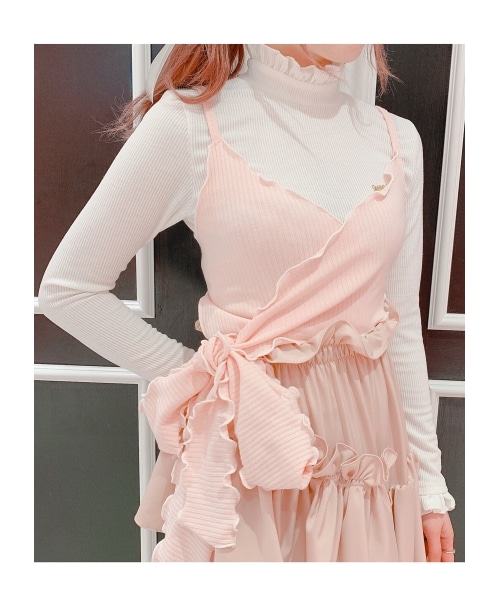 lilLilly（リルリリー）の「リブマルチトップス（トップス・レディース・PINK/BLUE/PURPLE/BLACK/BEIGE・FREE）」の5枚目の写真