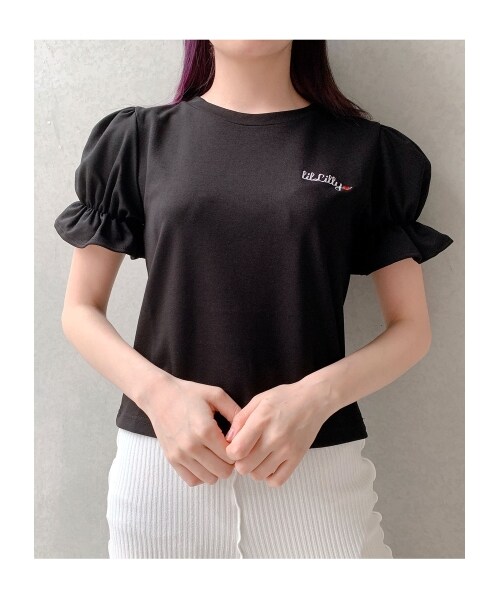 lilLilly（リルリリー）の「ロゴパフスリーブトップス（）」 - WEAR