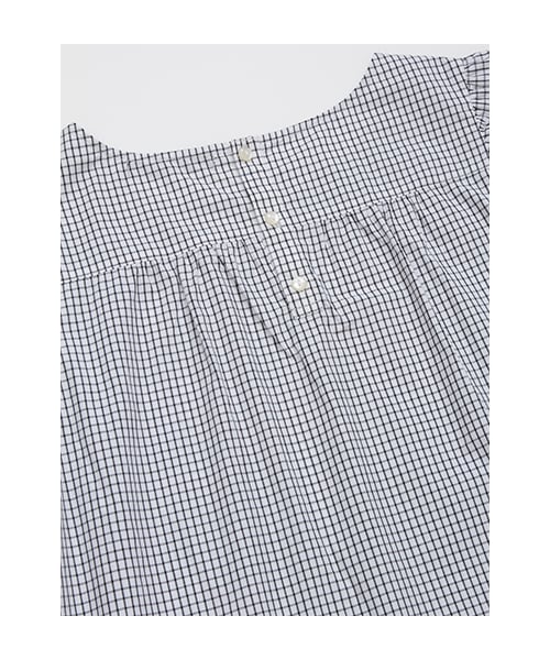 w closet（ダブルクローゼット）の「【A/W】格子柄袖フリルプルオーバー（トップス・レディース・オフホワイト/ブラック・FREE）」の8枚目の写真