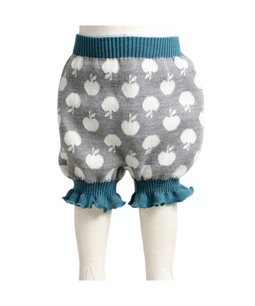 One deux boo（ワンドゥーブー）の「ゾウブルマ（パンツ・キッズ・グレー・XXS(70cm)/XS(80~90cm)）」の2枚目の写真