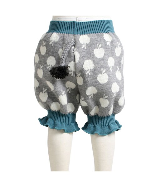 One deux boo（ワンドゥーブー）の「ゾウブルマ（パンツ・キッズ・グレー・XXS(70cm)/XS(80~90cm)）」の4枚目の写真