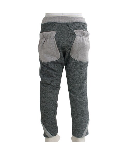 One deux boo(ワンドゥーブー)の「ロングパンツ(インヤン)(パンツ・キッズ・グレー/オレンジ・XS(80~90cm)/S(100~110cm)/M(120~130cm)/L(140~150cm))」の3枚目の写真
