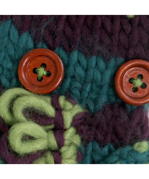 SUPER BOO HOMES（スーパー ブー オム）の「シマウマミトン（ファッション雑貨・キッズ・ブルー/オフホワイト・S/M）」の4枚目の写真