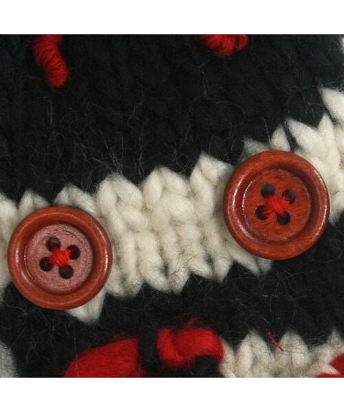 SUPER BOO HOMES（スーパー ブー オム）の「シマウマミトン（ファッション雑貨・キッズ・ブルー/オフホワイト・S/M）」の6枚目の写真