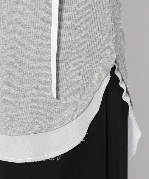 ADDICT NOIR（アディクトノアー）の「【別注】ADDICT NOIR/アディクト ノアー/リブ カーディガン（トップス・BLACK/GREY・F）」の8枚目の写真