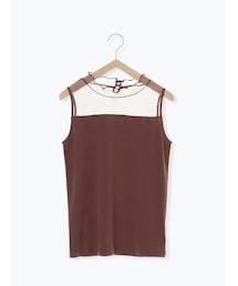 ehka sopo | ドットチュールインナー(トップス)