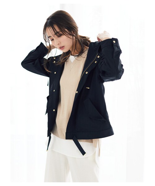 Green Parks(グリーンパークス)の「・RAY CASSIN マウンテンパーカー(ジャケット/アウター・グレー/ブラック/ベージュ/モカ/カーキ/ブルーグリーン/プラム・F)」の8枚目の写真